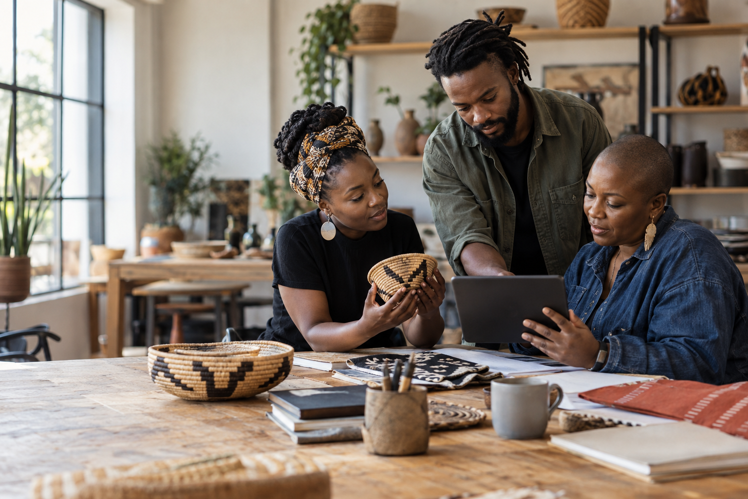 Small business owner receiving practical enterprise support